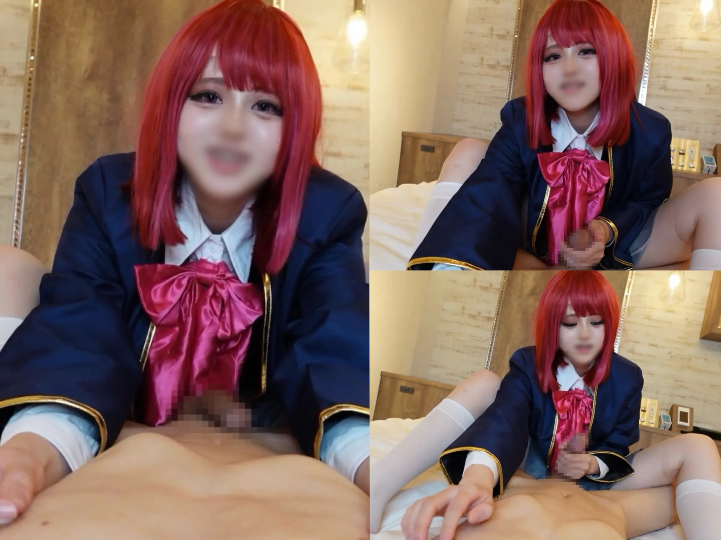 【推しの子有馬かな同人AV】【★2月27日まで限定★300円OFF♪】【10秒でイかせる天才〇役!?】ドS気質なアイドルの目線責め馬乗りオナサポ！足コキ→焦らし→手コキで完全支配///上から見下ろされながら乳首同時責めで搾り取られる♡