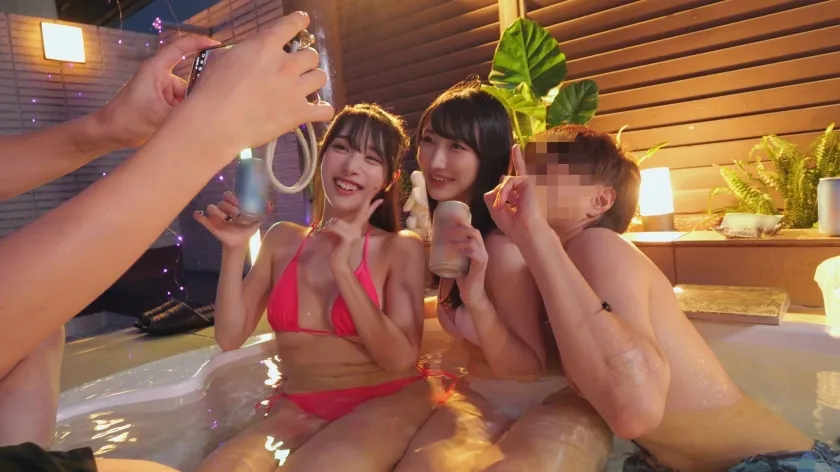 【リゾートプールで乱痴気騒ぎ】顔面偏差値80超えセクシー巨乳お姉さんと飲みまくりヤリまくり中出しぶっかけパコパコパーティin沖縄