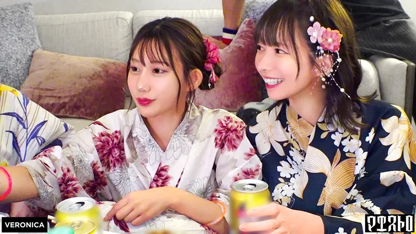 浴衣美女たちをナンパで納涼祭！盛り上がって疲れ切ったカラダに男達が群がって集団SEX！？【るる/ゆい/あかり/ひなこ】Ver.るる＆ゆい