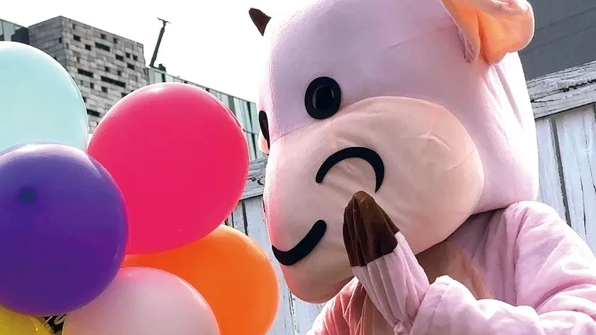 着ぐるみの中の人 遊園地のキャストさん4名