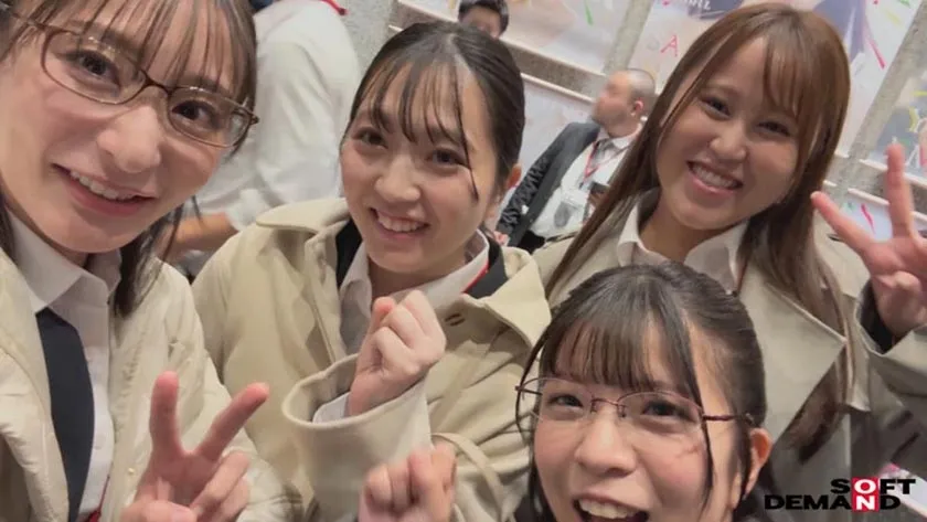 SOD深夜のゴミ拾いの裏でお酒が入って同僚とセックスしていたSOD女子社員4名 谷口柊樺 笠間颯紀 宇田川透花 梶尾羽歌