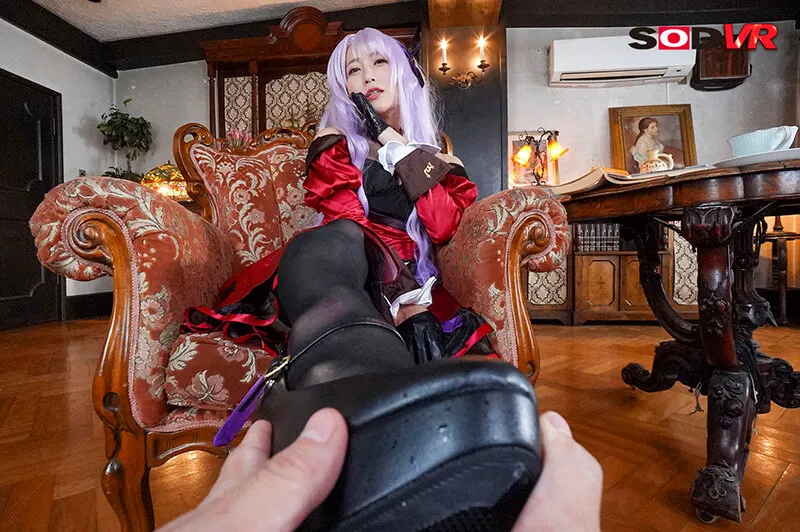 【倉多まお】【にじさんじ 壱百満天原サロメ】【VR】執事の僕を見下す縦ロールの悪役令嬢を催眠ライトで完全屈服！オホ声＆丁寧語淫語連発！