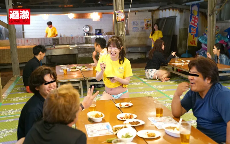 【市川愛茉 紺野みいな 南条いちか 百瀬あすか】海の家ビアガーデン痴漢2 野外アクメ中出しSP