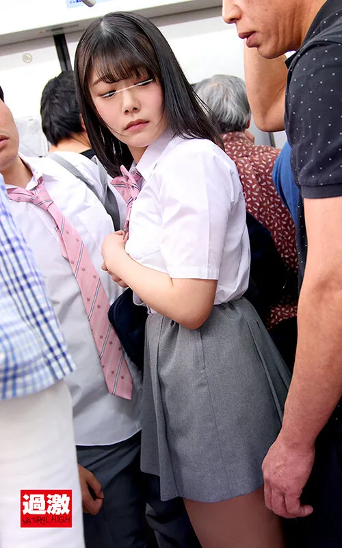 【如月ゆの】【JK】ミニスカJ○痴漢6 短いスカートをめくってバックから犯りまくれ！ 黒髪ムチモモJ○