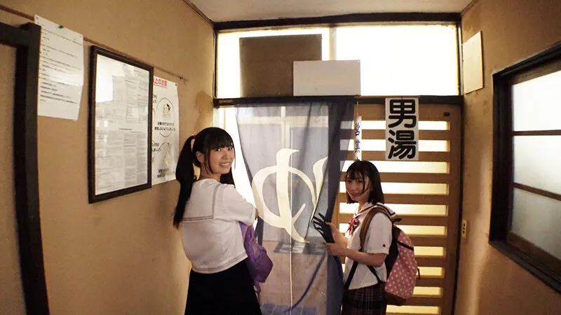 【希咲那奈 由良かな】【JC＆JK ロリ姉妹丼】ちっぱい美少女2人と学校さぼって覚えたてのSEXヤリまくり温泉旅行