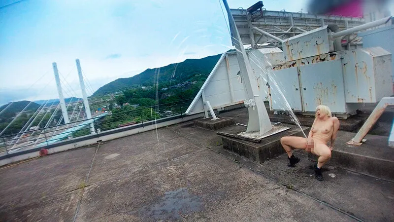 【乙アリス】潮吹き露出 指ズボ羞恥でセルフ潮をまき散らす金髪娘とビチャビチャ絶頂デート