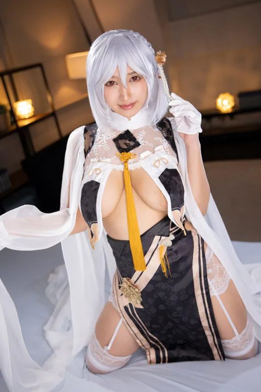 【美波もも】【アズレン シリアス】奇跡の爆乳天使の官能悩殺ボディーが炸裂！男を興奮させるバスト96センチIカップレイヤーももちゃんと個撮ハメ撮り決行！ メコスジ穴ポコ完全攻略！糸引きまくりグチョマンにガッツリ生ハメ中出しピストンクラッシュ！