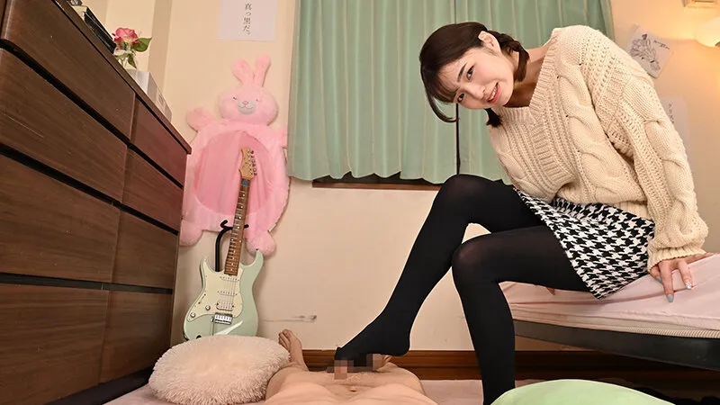 【JK】【VR】女子○校生の妹にいろいろなデニールの黒タイツを履かせて擦り合いっこエッチ 倉本すみれ