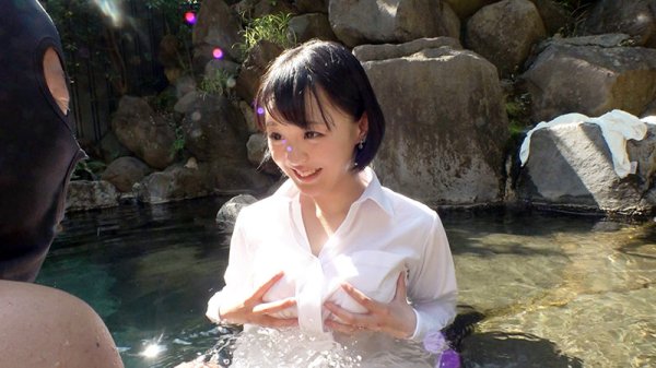 【音風ねる】中出し露天温泉 陥没乳首がフル勃起！固いチ○ポが大好きなヤリマンHカップ肉食ビッチ