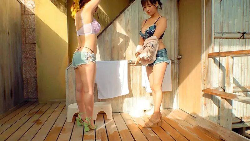 【真木今日子 水原みその】爆乳温泉痴女姉妹JカップIカップ