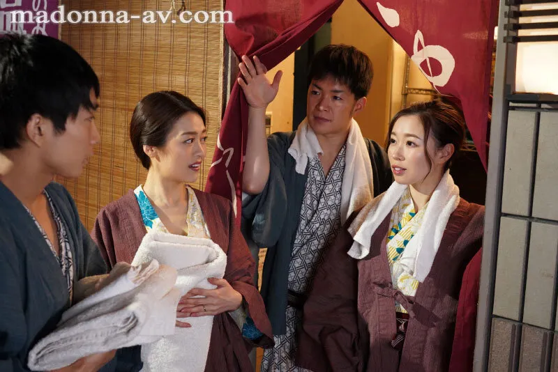 【藤かんな 流川はる香】Madonna最強専属W初共演！！ 交換夫婦NTR ～湯けむり舞う1泊2日の混浴温泉旅行 編～