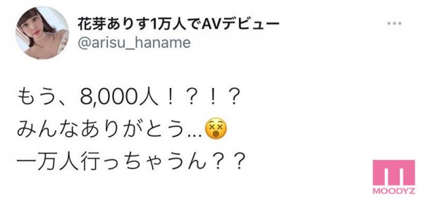 着エロイメージアイドルの大胆宣言！ SNSフォロワー一万人でAVデビュー！！ AV出演宣言からセックス解禁までの約180日間の全記録！！ 花芽ありす