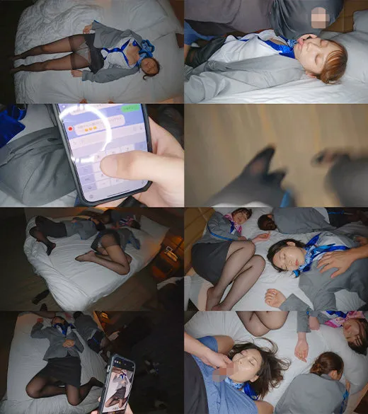 【香椎佳穂＆中野真子＆葉風ゆりあ】M104ちゃん＆Y104ちゃん＆K104ちゃん【CA盗撮・昏睡レイプハメ撮り流出】