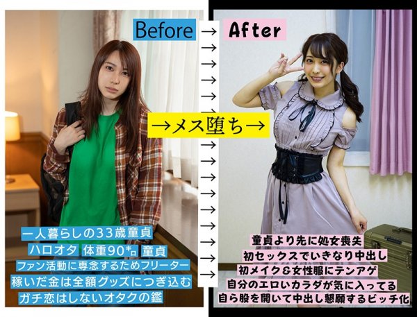 【弥生みづき】朝起きたら女になってたドルオタ男性（33）を徹底取材 オタク側だった男がアイドル顔負けの美少女に生まれ変わって中出しセックスしました 関根徹也