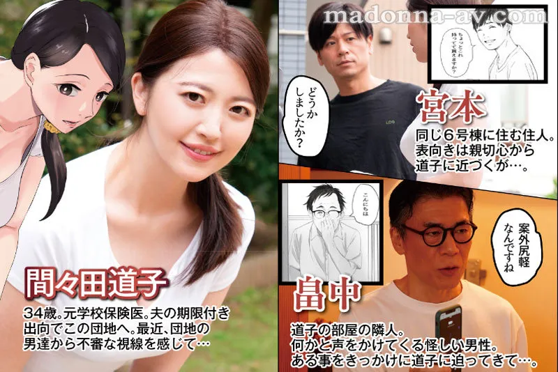 平凡な人妻を襲う理不尽な「種付け中出し」の日々…！！人気同人を忠実実写化！！ 原作:関西オレンジ 孕ませゲーム 706号室 間々田道子を孕ませたら勝ち。 木下凛々子 荒井啓