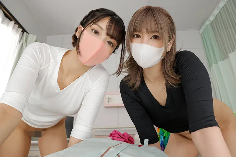 【木下ひまり＆紺野ひかる】【VR】性格強めの美人看護師に嫌がられながらも搾精処置される監禁病棟