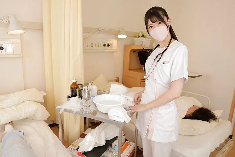 【皆瀬あかり】【VR】マスク美女の看護師に退院するまで見つめられ、射精させられる入院生活2