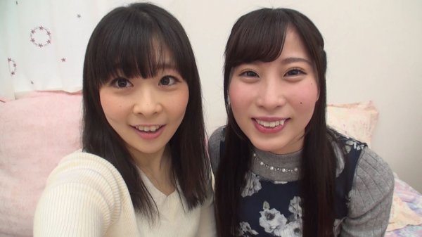 アイドルルックス女子の唾液たっぷり交換濃厚レズ接吻  原美織 愛野ももな【葉月桃】