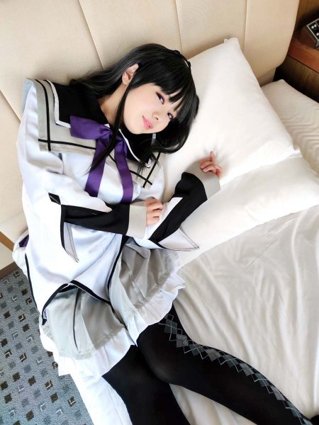 【星乃美桜】【まどマギ 暁美ほむら】身長140cm台ガチオタ女子が世界で2番目に可愛くほむほむってくれました！！愛しさとあざとさが交錯するミニマムボディ×Fカップの合法□リは意外にも弓なり大人イキ！！