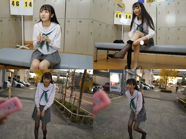 【ロリJK露出ハメ撮り流出】【セーラー服リモバイ】将来の夢はピアニストな華奢ガリ貧乳ロ●ィタびしょうじょに、道路でリモバイ装着させたらガクガク崩れ落ちて腰砕けイキした【個撮】