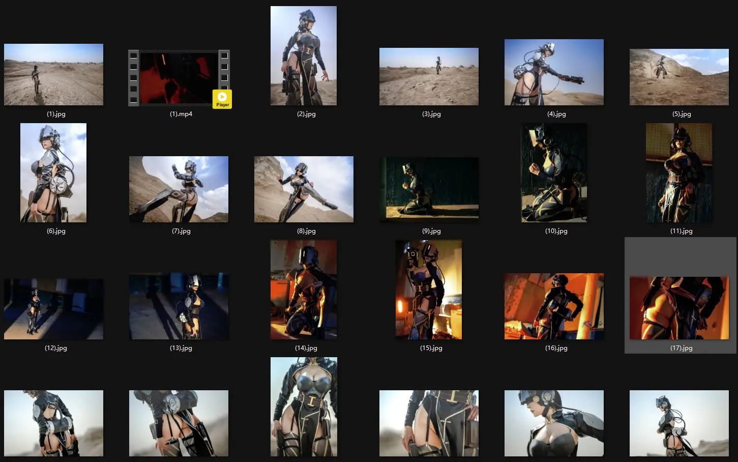 【アーマー系コスプレ美女】★4K★No.62　Bringer of the LIGHT FANDI　30P1V