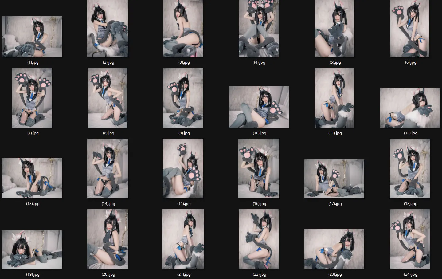 【猫耳コスプレ】★4K★CoserFUQING-No.26　ねこみみ　25P