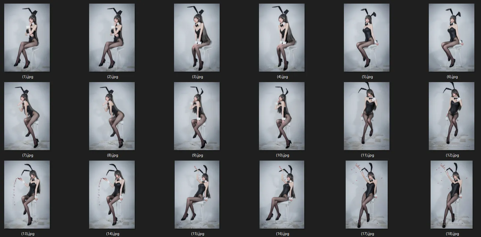 【青春ブタ野郎 桜島麻衣 コスROM】★4K★CoserFUQING-No.33　バニーガール先輩　19P