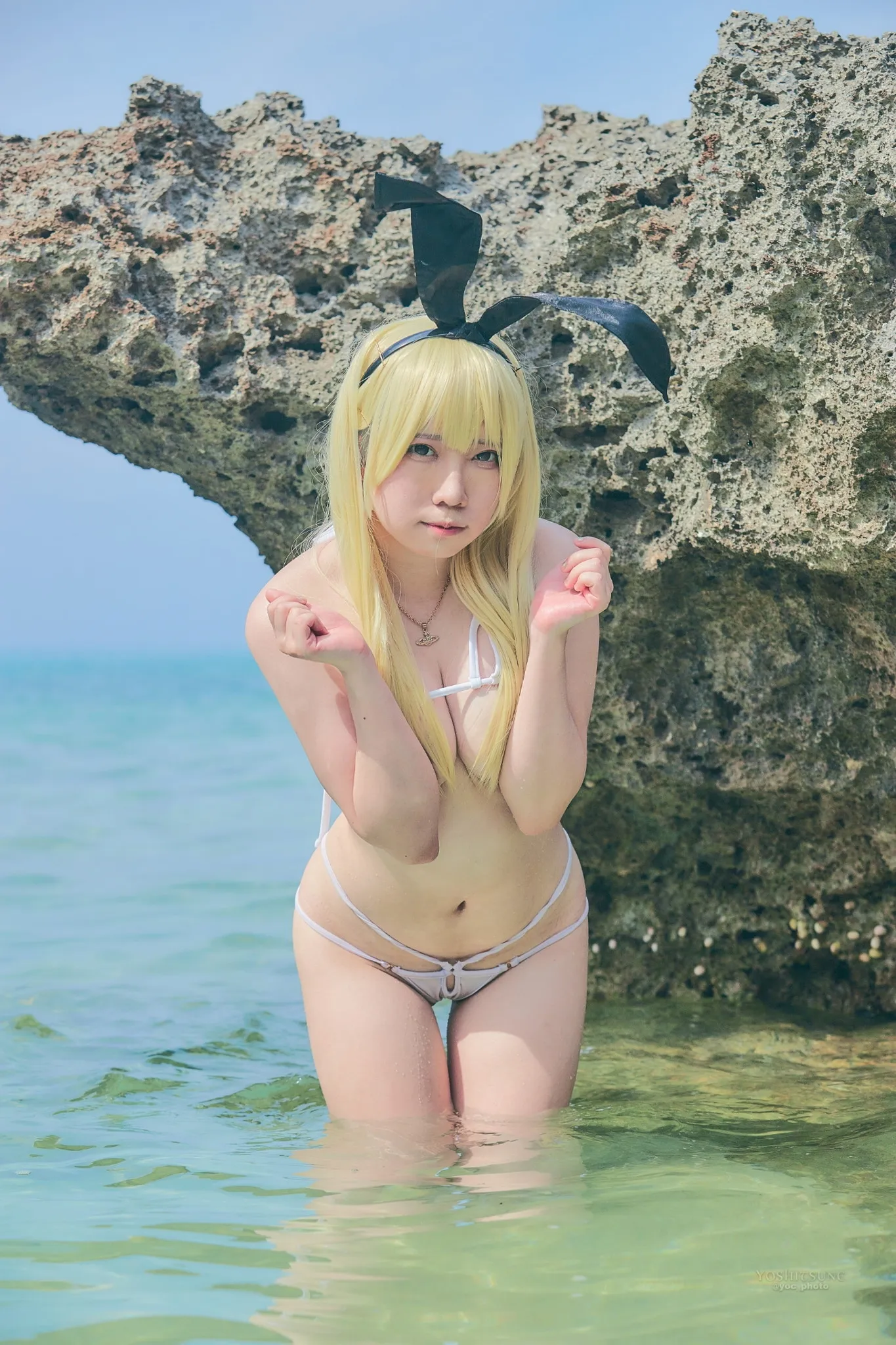 【松岡奈々】【艦これ 島風】島風にマイクロビキニ着せて　石垣島観光