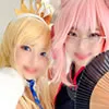 【FGO チャイナドレスコヤンスカヤ＆水着獅子王】【朝日りん＆若宮はずき】【本当にあった】売り子レイヤーと同人漫画家の乱交パーティ　に同席、初撮影！エロ漫画並みのスケベ女たちのコスプレSEXでした！生チンポしゃぶって中出しもOK。歓喜のアクメする