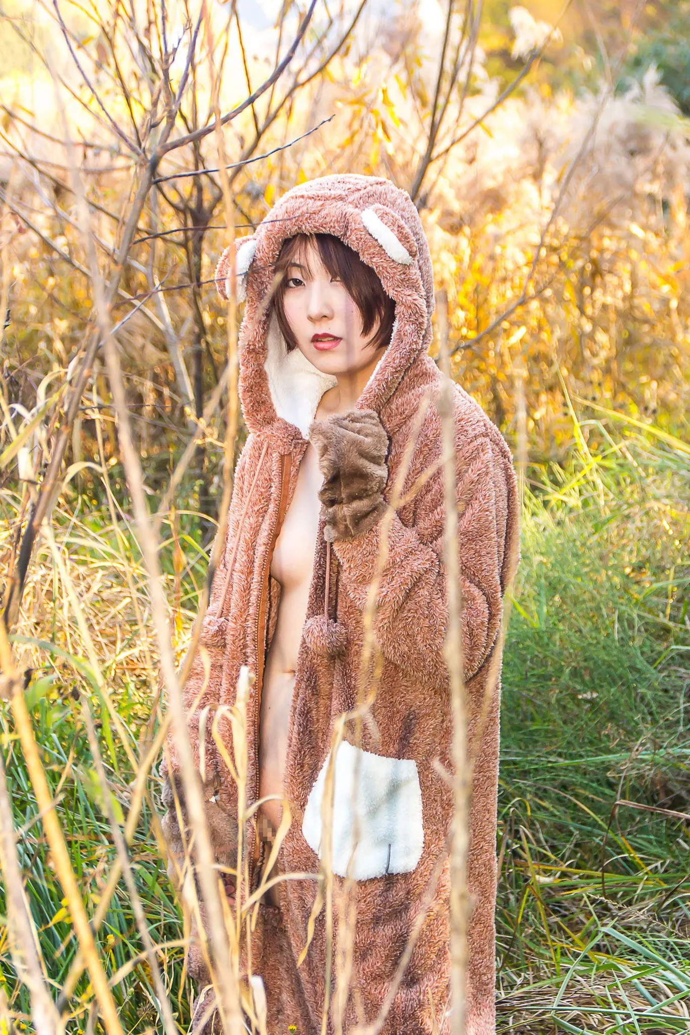 【川崎静夏】クマが出たぞ〜！！【着ぐるみ脱衣】