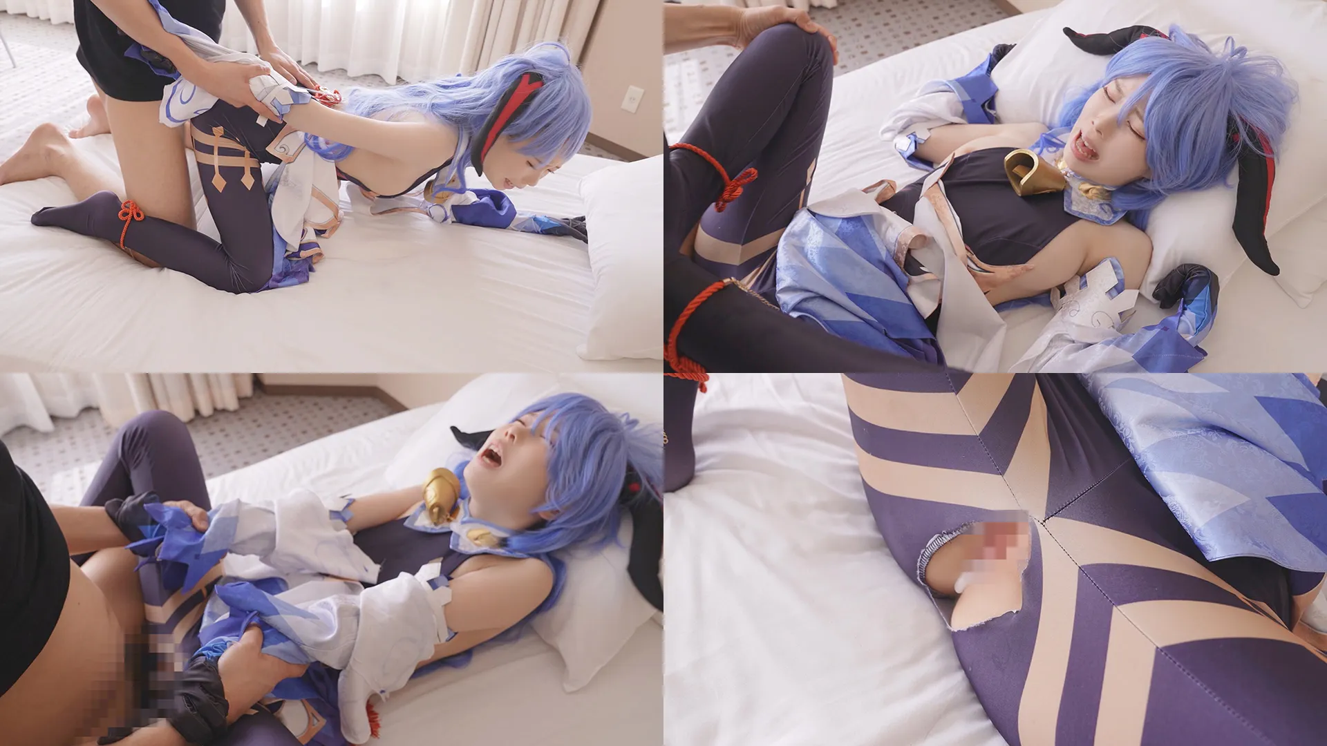 【原神 甘雨】究極再現度2.5次元美少女！ウエスト実測53cm色白スレンダーボディ子作りボテ腹化計画！膣ドンガン攻め子宮ボコボコ！中出し同時イキエビ反り絶叫甘い雨4K孕まSEX！！