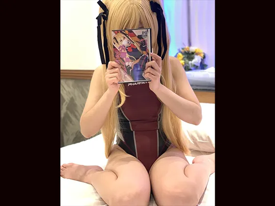 【DOA マリーローズ】コミ○前夜祭！　あの有名競泳水着で耳元囁き手袋コキ