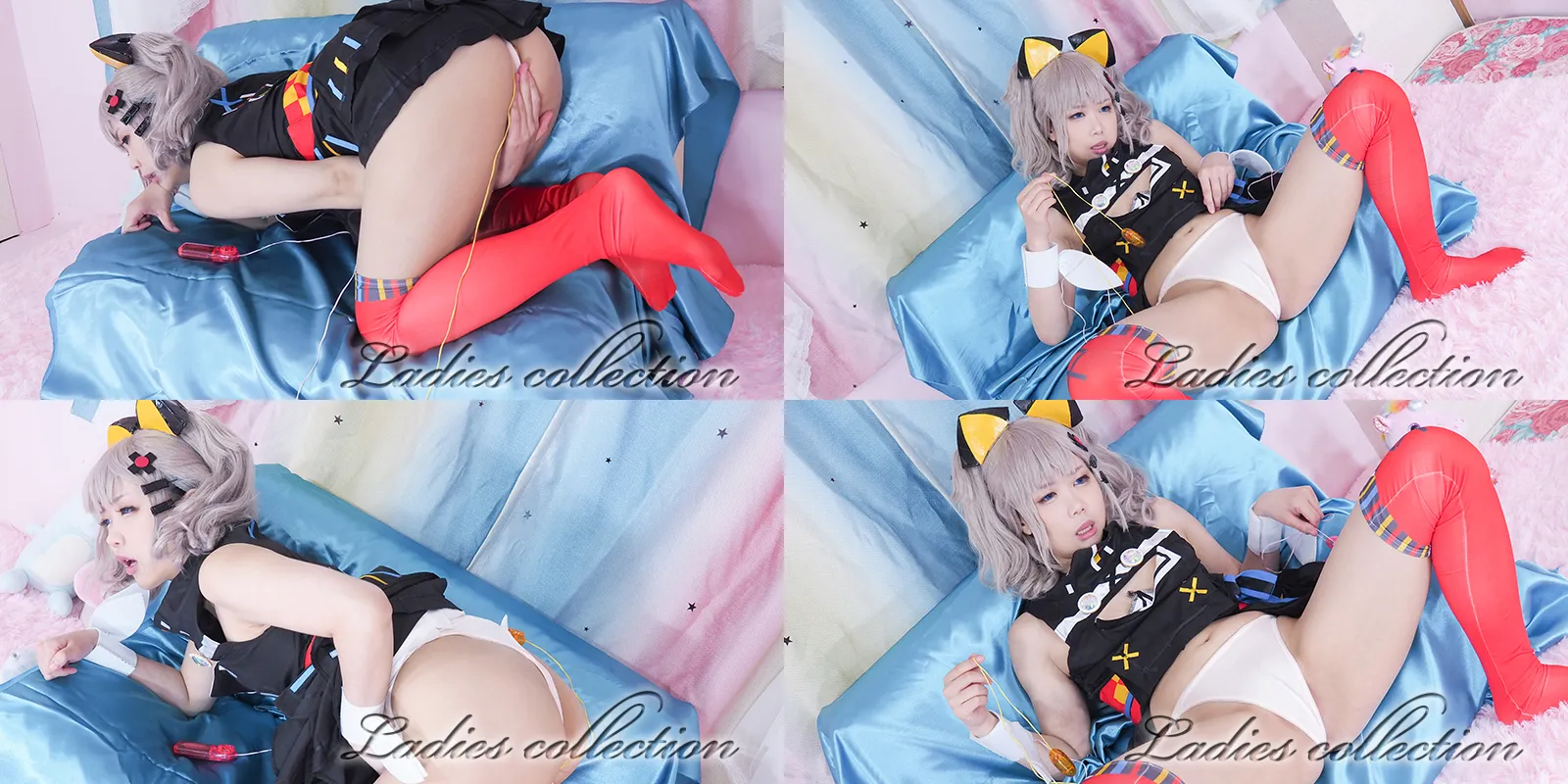 【VTuber 輝夜月 同人AV】---Ladies Collection---　ローターunlimited 何個入るかチャレンジ配信者！