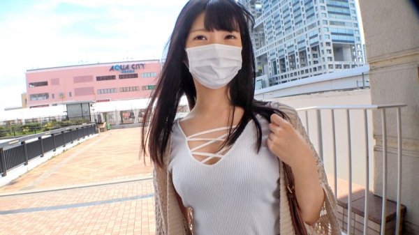 【花井しずく】マジ軟派、初撮。 1674 彼氏と別れて黄昏に来た黒髪女子をお台場ナンパ！Hな質問に戸惑っていた彼女だが…？溜まった欲求を発散するよう、自ら腰を振り落とす騎乗位が圧巻のエロさ！