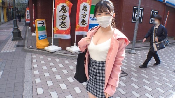 【柏木こなつ】マジ軟派、初撮。 1787 ちょい地味で押せばヤレそうな雰囲気がたまらんJDをナンパ！胸の谷間にパンチラに…スキの多さがまたエッチ！照れつつも流されSEX！ハリのあるデカ乳と美尻が弾ける！