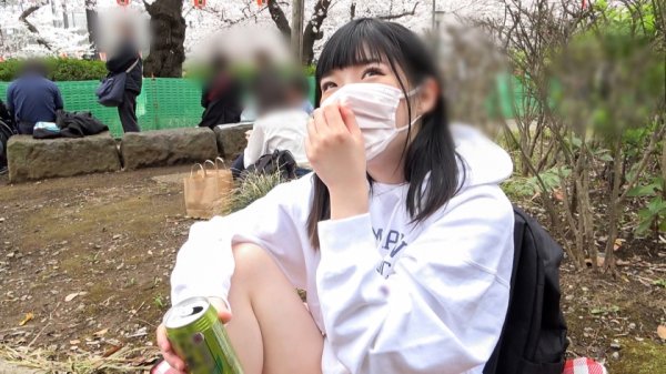 【松本流佳】マジ軟派、初撮。 1794 ひとりお花見中のJDをナンパ！透き通るような白い太もも！脱がせば推定Gカップのおっぱい！涙目イラマで歓喜！舌を出してアヘアヘ喘ぐ淫乱っぷり！