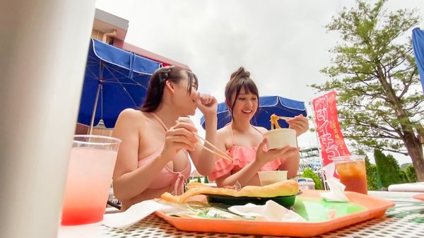 【桜木優希音】【プールナンパ】ゆるふわ地下アイドルがお股パッカ～ン騎乗位でスケベ覚醒！！商売道具のお顔に濃厚ザーメン大量顔射☆