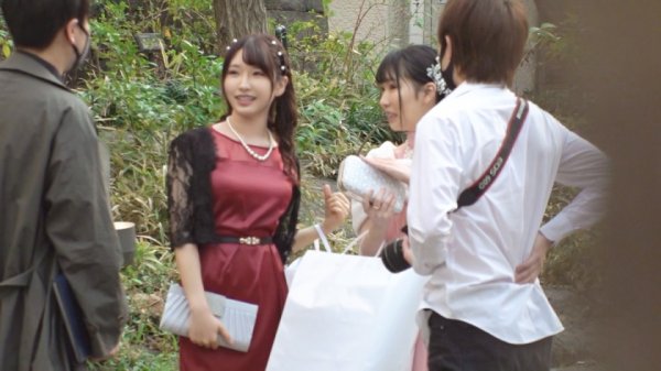 【志恩まこ】メイドカフェ勤務のみらいちゃん（20歳）と中出し！顔射の2回戦！！先輩の結婚式帰りにファッションチェックと騙されハメられた記録映像がまさかの流出！？