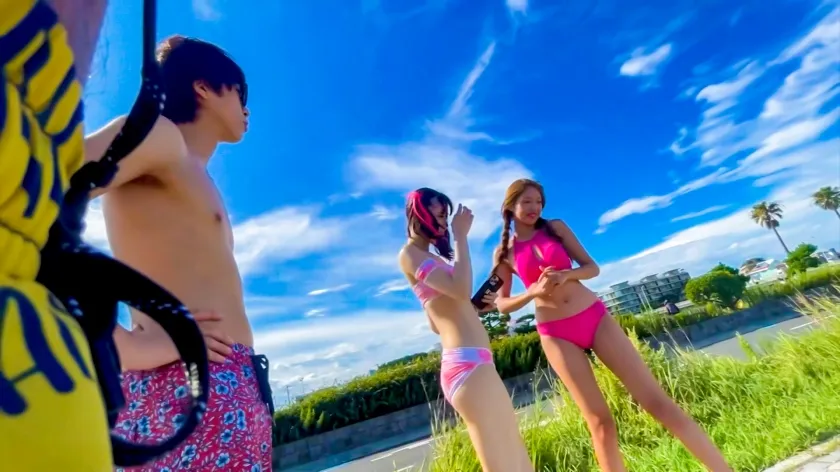 【木下ひまり】【神スタイル】【170cm】海でナンパしたモデル級インフルエンサーの9頭身ボディエロ過ぎwww彼氏持ちだけど酔わせてゴムなしSEX！中出し＆顔射しちゃいました！！