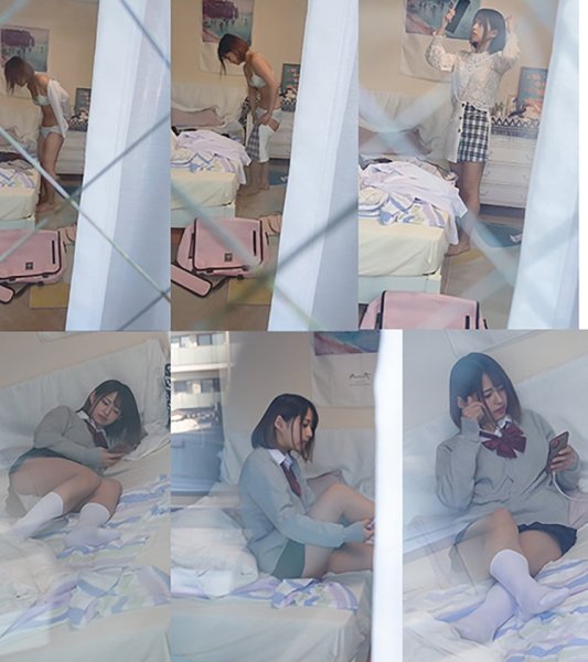 【JK】隣人盗撮 ～J○2名・23登校・部屋8日～