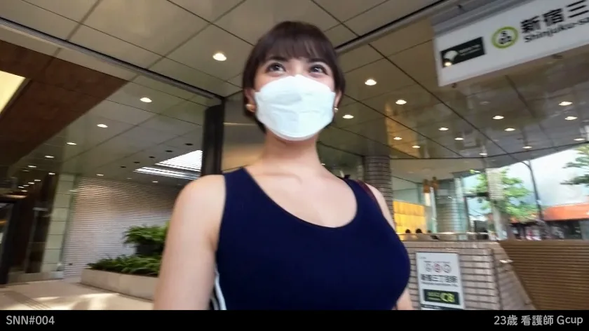 【天晴乃愛】【とにかく明るい博多っ娘】【Gカップパイズリ】【突然の3P】【剛毛】のあ 23歳 看護師 SNN #004